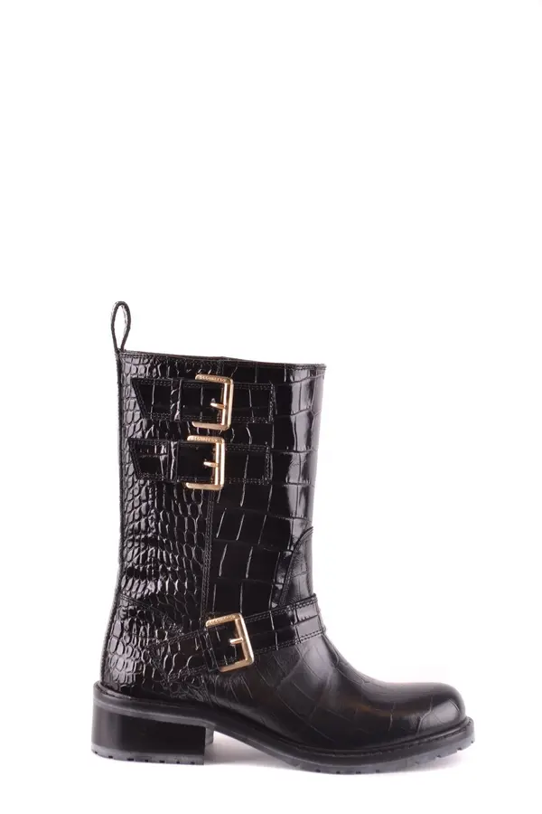 Dsquared Crne kožne čizme Dsquared