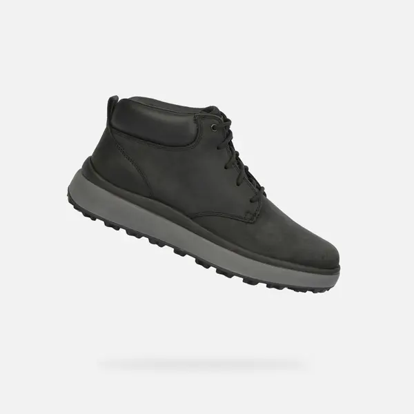 GEOX Crne muške gležnjače Geox Granito + Grip