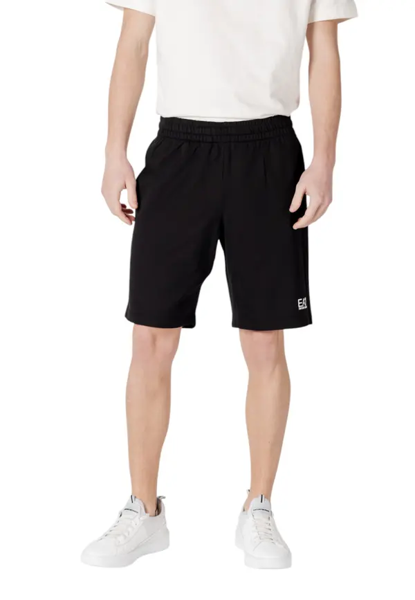 EA7 Crne muške sportske kratke hlače