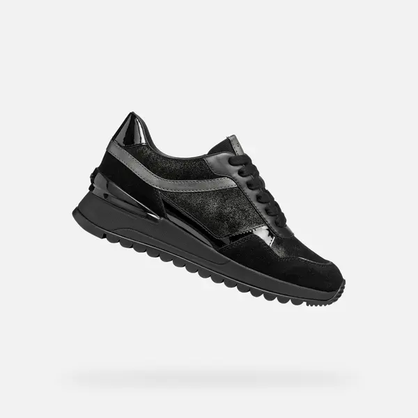 GEOX Crne niske tenisice Geox Desya
