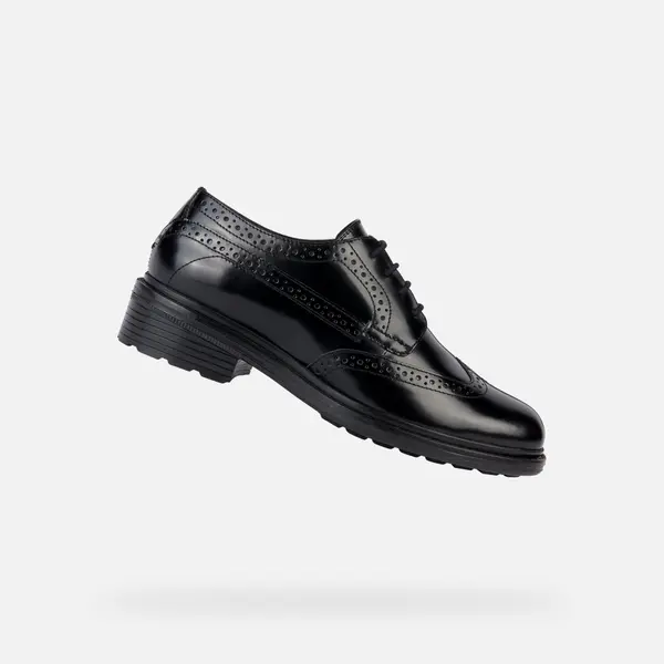 GEOX Crne ženske cipele Geox Walk Pleasure