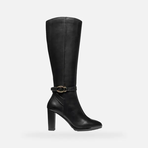 GEOX Crne ženske čizme Geox Walk Pleasure 85