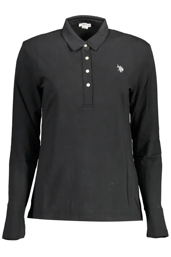 U.S. Polo Assn. Crne ženske polo majice dugih rukava