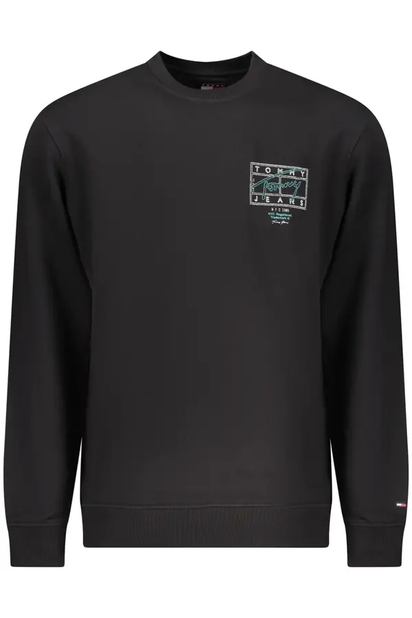 Tommy Hilfiger Crni džemper Tommy Jeans