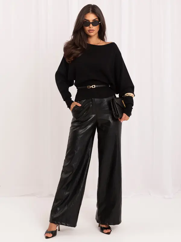 Italy Moda Crni elegantni džemper