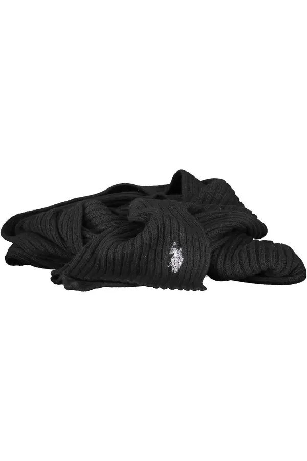 U.S. Polo Assn. Crni muški šal US Polo Assn.