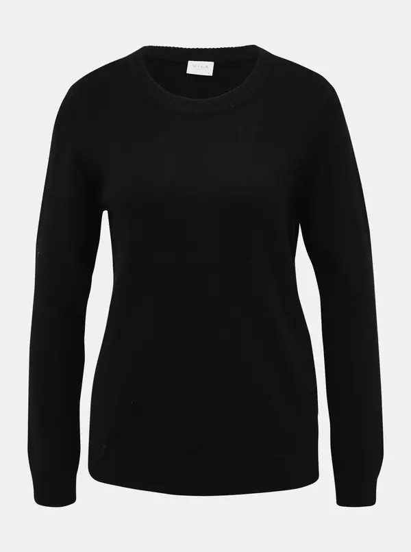 Vila Clothes Crni osnovni džemper VILA Viril