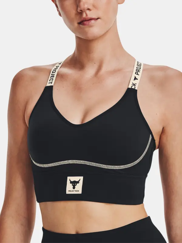 Under Armour Crni sportski grudnjak Under Armour Project Rock