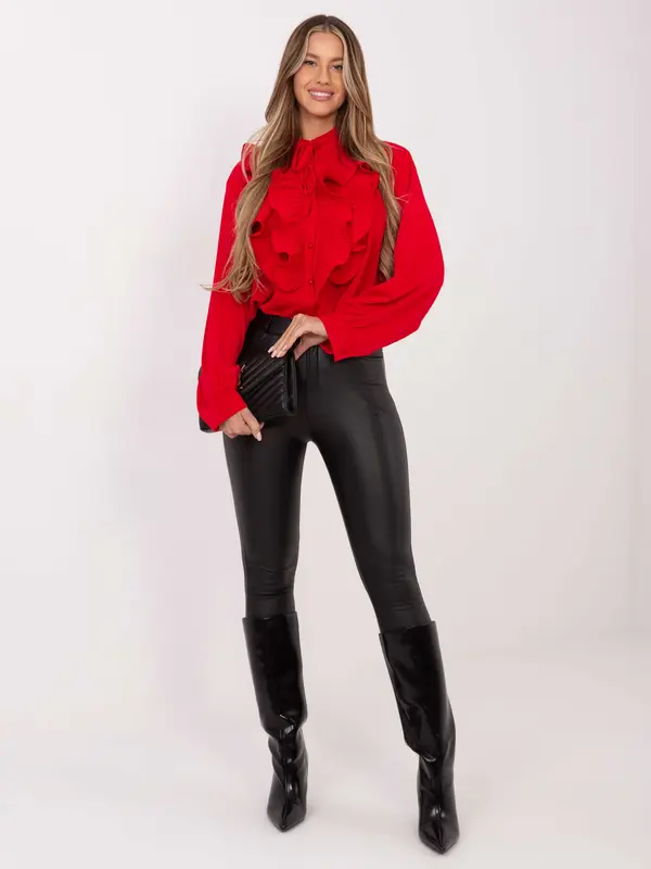Factory Price Crvena bluza s volanima