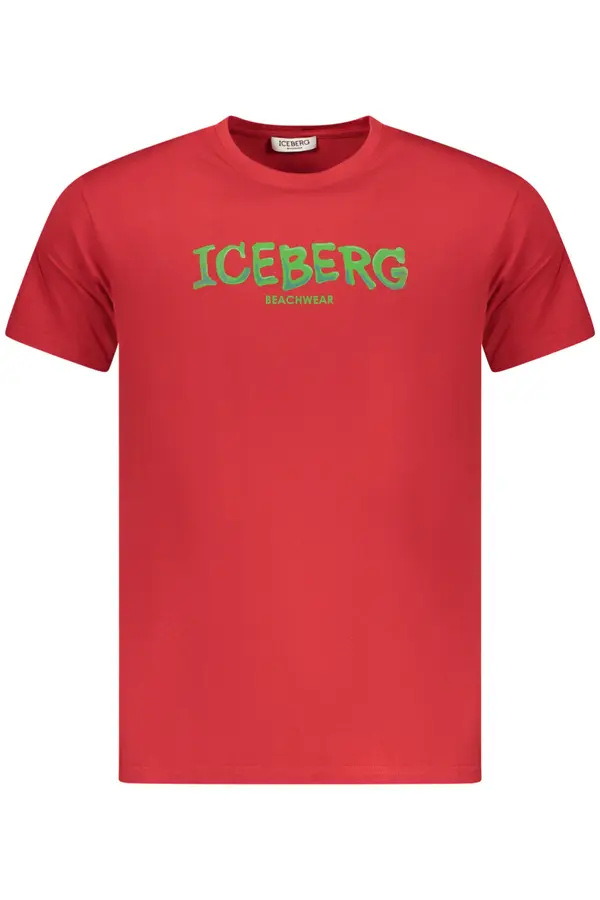 ICEBERG Crvena majica kratkih rukava s natpisom Iceberg