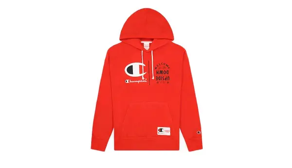 Champion Crvena majica s kapuljačom Champion x Stranger Things