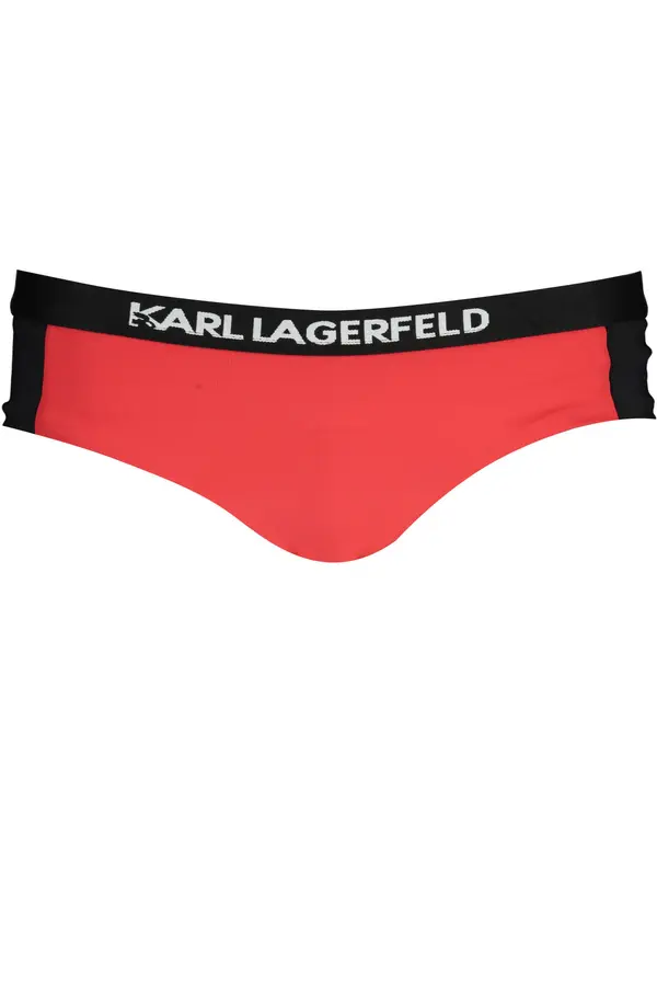 KARL LAGERFELD BEACHWEAR Crveni donji dio bikinija Karl Lagerfeld