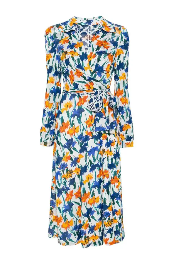 DIANE VON FURSTENBERG Cvjetna midi haljina Diane Von Furstenberg