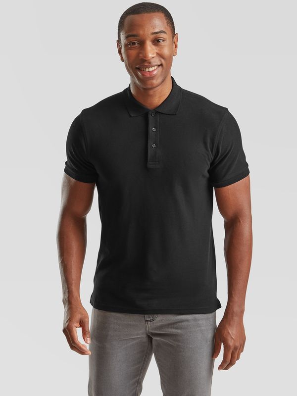 Fruit of the Loom Czarna koszulka męska Iconic Polo 6304400 Friut of the Loom