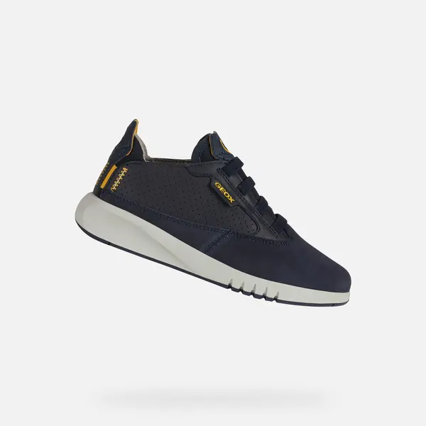 GEOX Dark blue boys' sneakers Geox Aeranter - Boys