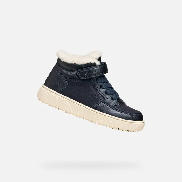 GEOX Dark Blue Girls' Geox Theleven B AB Sneakers - Girls