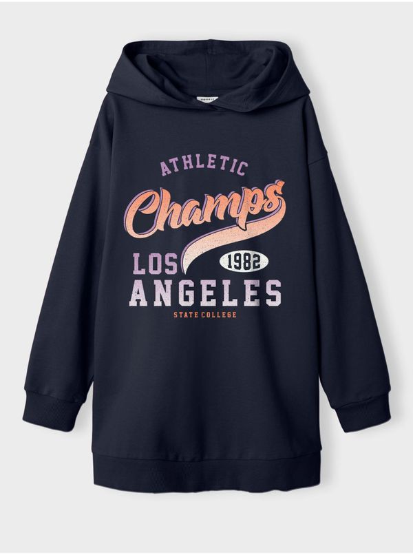 name it Dark blue girly hoodie name it Valona - Girls