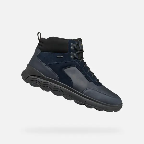 GEOX Dark blue men's ankle shoes Geox Spherica 4X4 ABX - Men