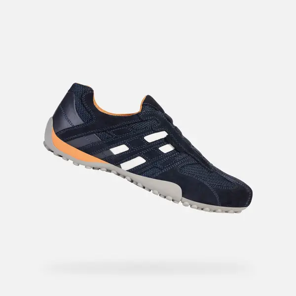GEOX Dark Blue Men's Geox Snake Sneakers - Mens