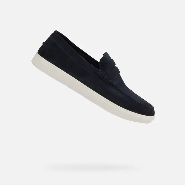 GEOX Dark blue men's moccasins Geox Avola - Men's