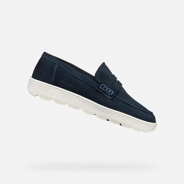 GEOX Dark blue men's moccasins Geox Spherica ECUB-1 - Men