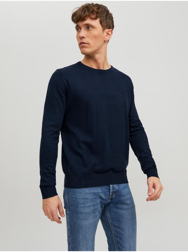 Jack & Jones Dark blue men's sweater Jack & Jones Emil - Men's