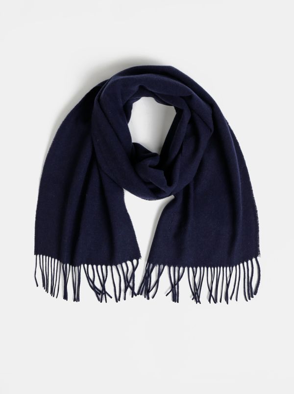 Gant Dark blue men's wool scarf GANT - Men