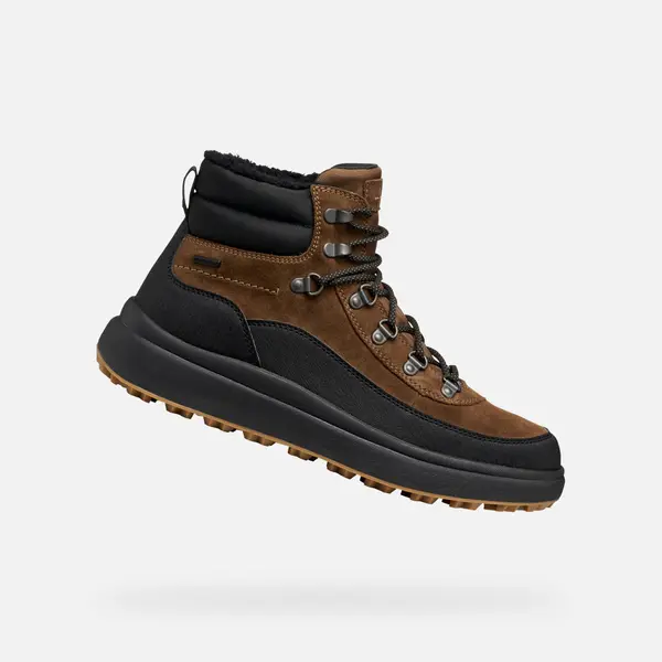 GEOX Dark Brown Men's Ankle Boots Geox Granito + Grip B A - Men