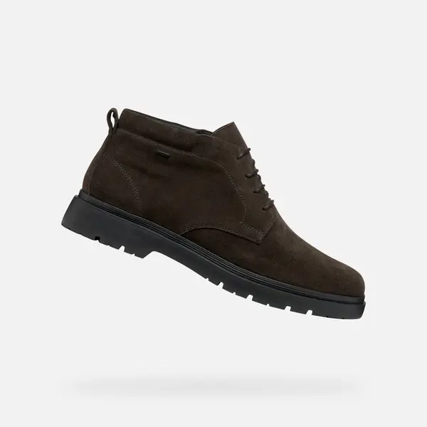 GEOX Dark brown men's ankle boots Geox Spherica EC1 B ABX - Men