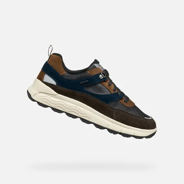GEOX Dark brown men's sneakers Geox Spherica 4X4 B ABX - Men's