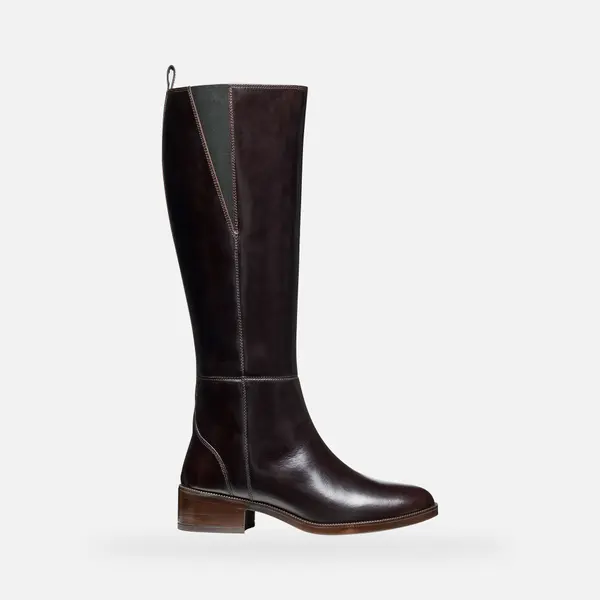 GEOX Dark Brown Women's Geox Camexia Boots - Women's
