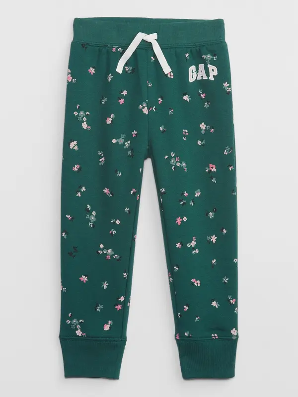 GAP Dark Green Girly Patterned Gap Sweatpants