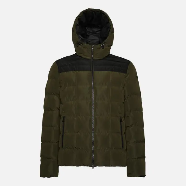 GEOX Dark green men's jacket Geox Magnete Hoojkt - Men