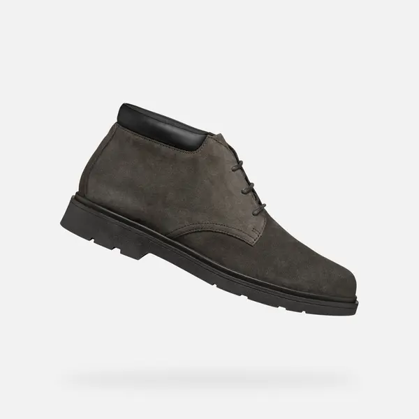 GEOX Dark grey men's ankle boots Geox Spherica EC1 - Men