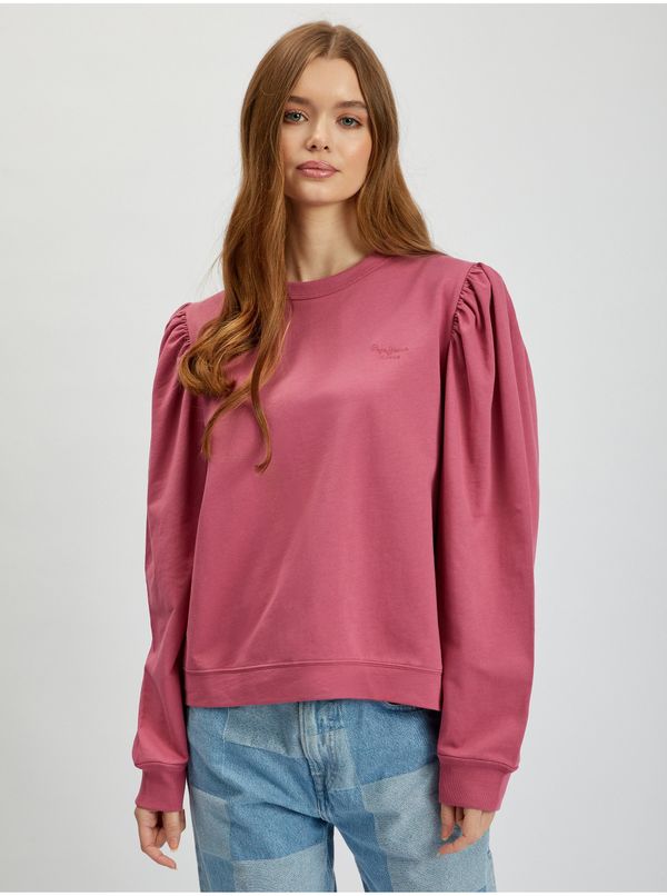 Pepe Jeans Dark pink Womens Sweatshirt Pepe Jeans Laetitia - Women
