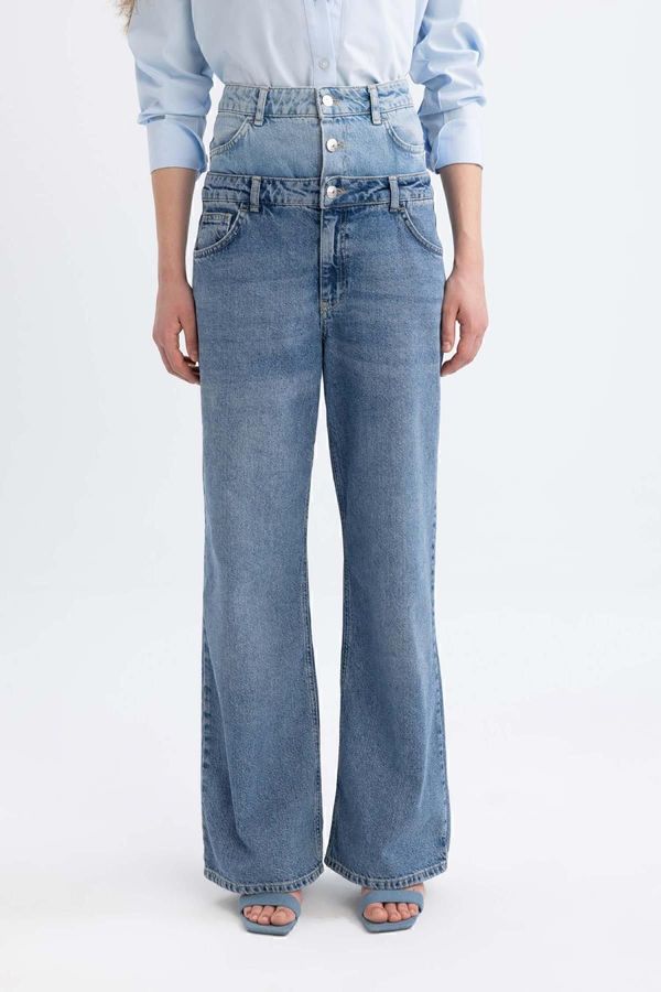 DEFACTO DEFACTO 90's Wide Leg High Waist Wide Leg Long Jeans