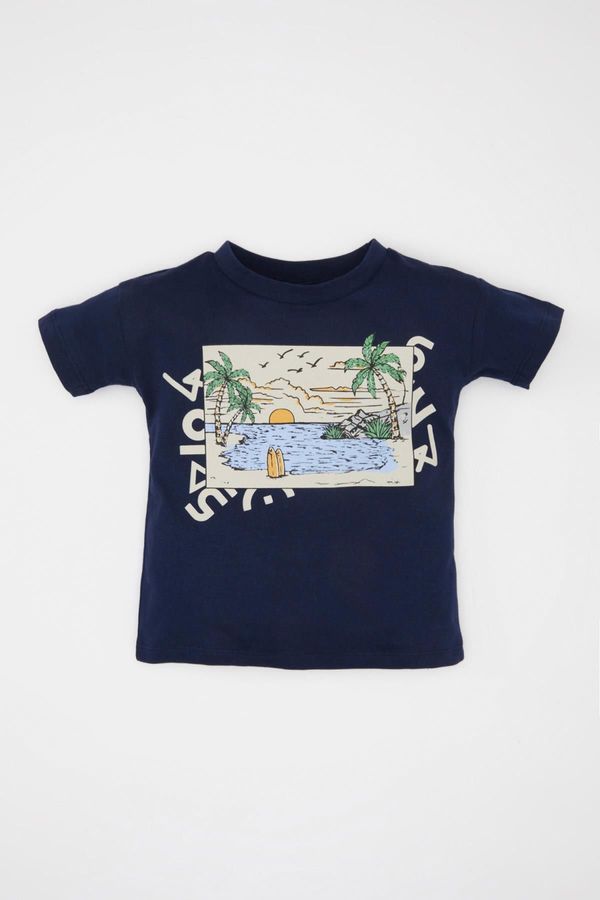 DEFACTO DEFACTO Baby Boy Printed Short Sleeve T-Shirt