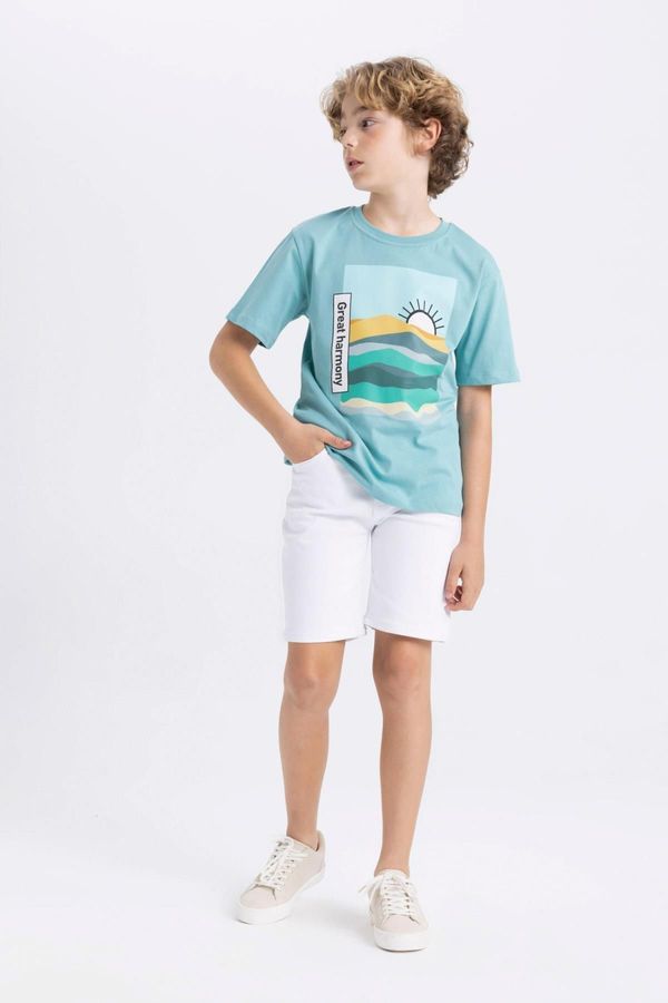 DEFACTO DEFACTO Boy's White Jean Shorts