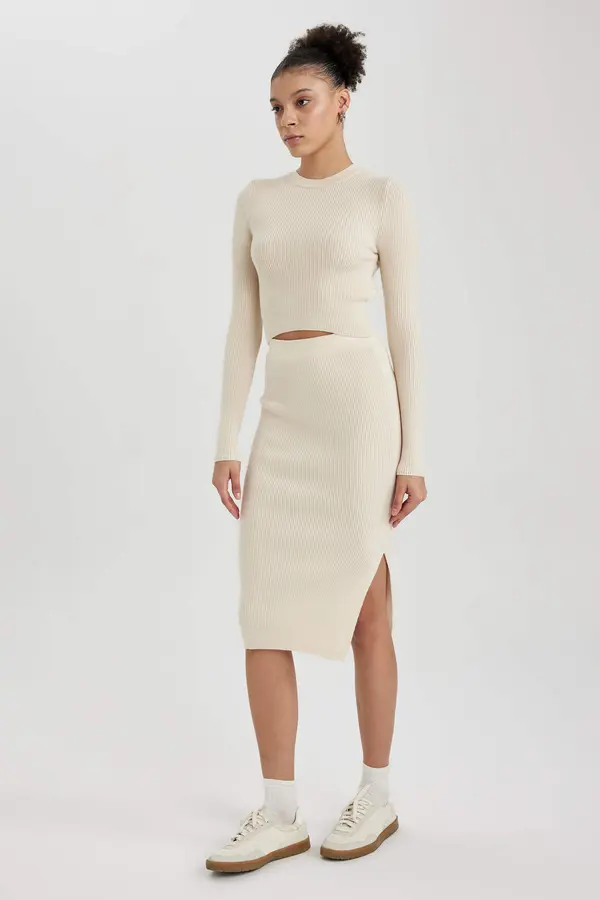 DEFACTO DEFACTO Coool Slim Fit Knitwear Skirt
