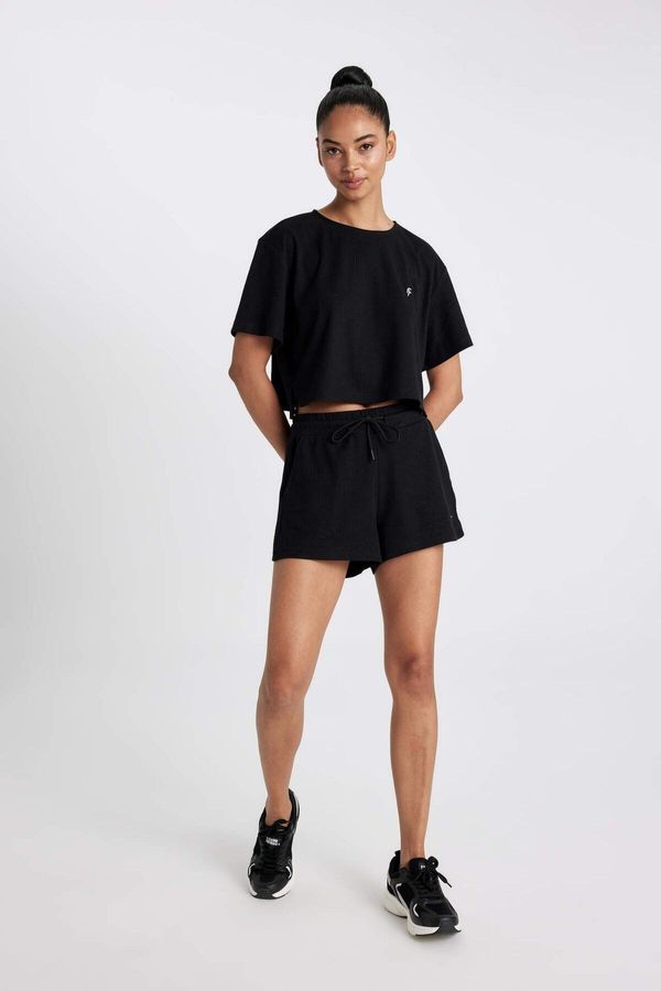 DEFACTO DEFACTO Fit Standard Fit Sports Short Leg Rib Shorts