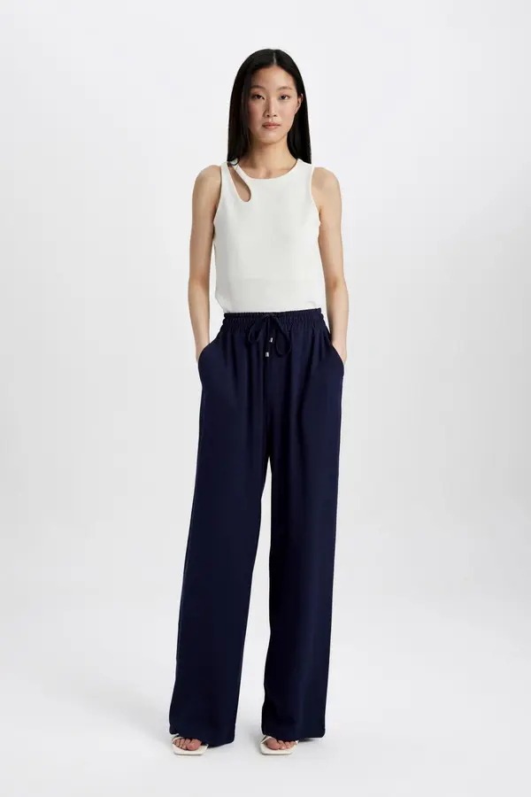DEFACTO DEFACTO Florida Pocket High Waist Wide Leg Belmando Basic Pants