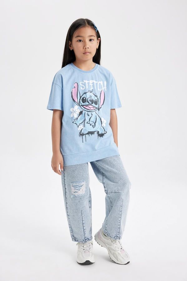 DEFACTO DEFACTO Girl's Barrel Fit Ripped Detailed Standard Leg Jean Trousers