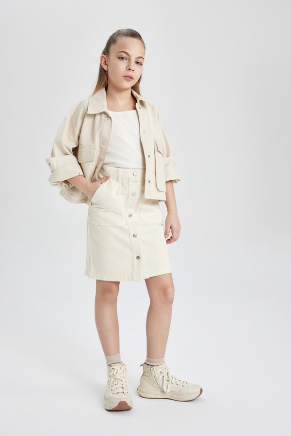 DEFACTO DEFACTO Girl's Buttoned Skirt