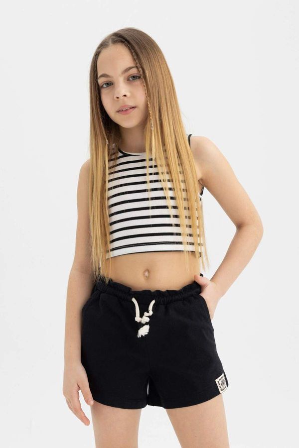 DEFACTO DEFACTO Girl's Lace Waist Shorts