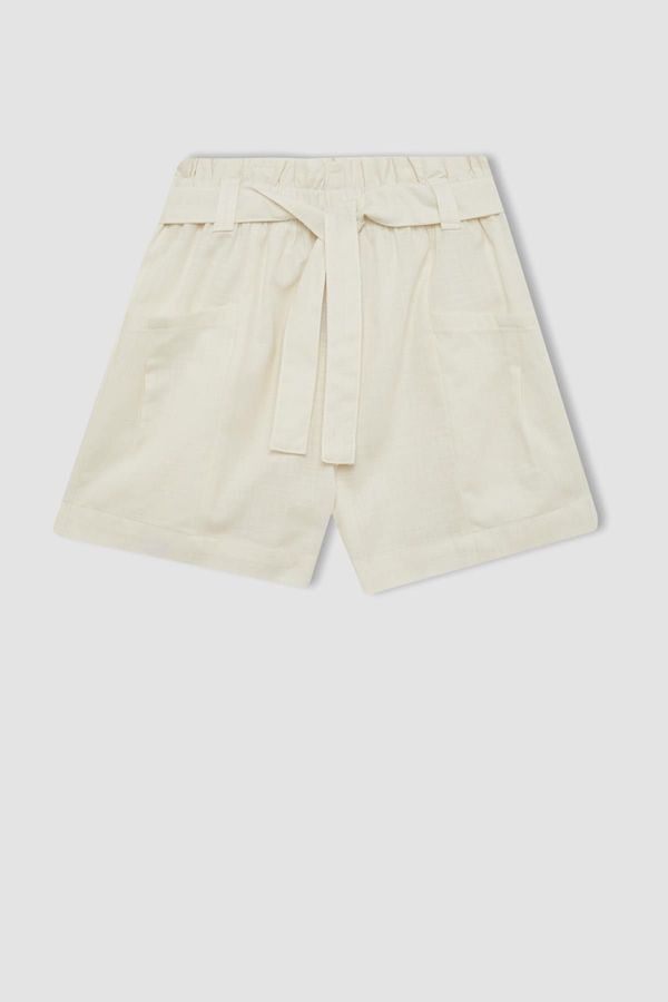 DEFACTO DEFACTO Girl's Linen Shorts