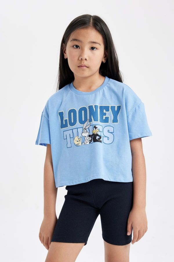 DEFACTO DEFACTO Girl's Looney Tunes Short Sleeve Crop T-Shirt