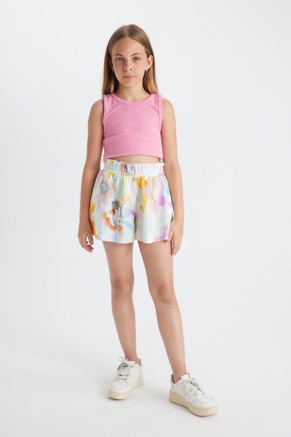 DEFACTO DEFACTO Girl's Cotton Patterned Shorts