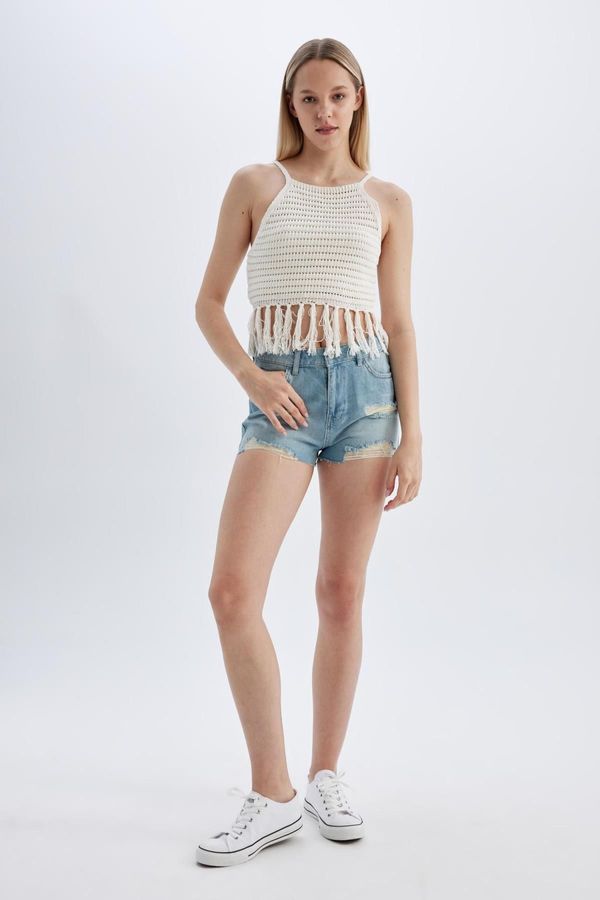 DEFACTO DEFACTO High Waist Jean Shorts