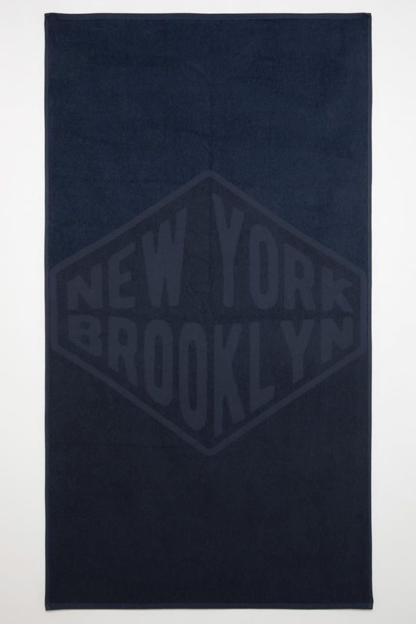 DEFACTO DEFACTO Men's Patterned Cotton Beach Peshtemal