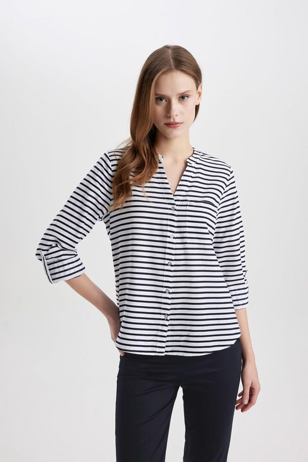 DEFACTO DEFACTO Regular Fit Long Sleeve Striped Shirt